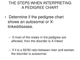Ppt The Steps When Interpreting A Pedigree Chart