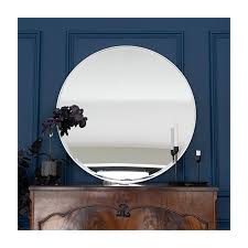 Round Wall Mirror With Silver Frame