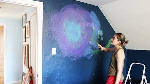 Week 2 Painted Mural Galaxy Wall Art