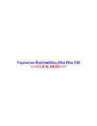 vegetarian bodybuilding t plan pdf