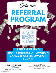 Ovation Bucks Referral Program Ovation Performing Arts