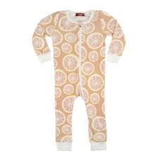 Milkbarn Baby Toddler Organic Zippered Pajamas