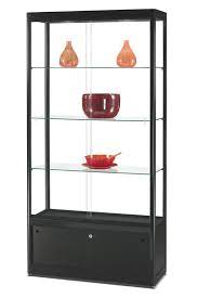black display cabinet 100cm with led