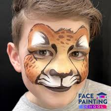 fast cheetah face paint step by step