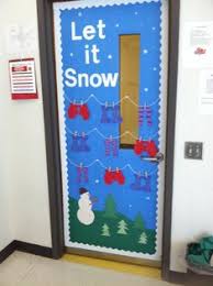 winter classroom door classroom doors