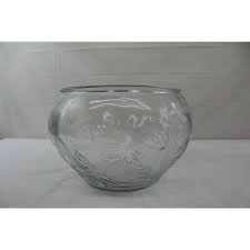 Vintage Glass Punch Serving Bowl Ladle