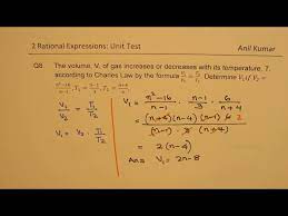 Rational Expressions Unit 2 Test Mcr3u