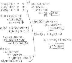 Substitution Elimination And Matrices