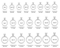 Ring Size Chart The Jewelry Gallery Of Oyster Bay