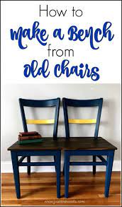 how to make a diy bench from chairs