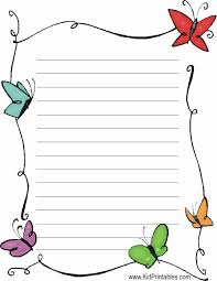 Free Printable Stationery For Kids Free Lined Kids Writing Paper     Pinterest Merry Christmas Owl Stationery