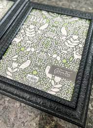 how to paint black picture frames to