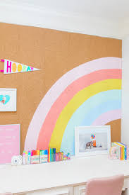 rainbow bulletin board wall cake