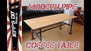 build a modern black pipe coffee table