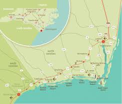 area map coastal nc attractions events