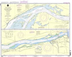 Noaa Nautical Chart 18539 Columbia River Blalock Islands To