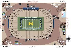 michigan stadium seating chart rows