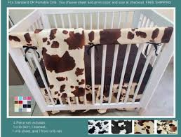 Western Baby Bedding Set Cow Print Baby