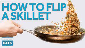how to flip food in a skillet serious