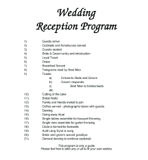 Wedding Party Program Template Templates Birthday Word Party
