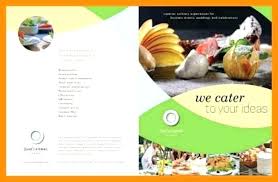 Yellow Flat Lay Catering Brochure Pamphlet Template Flyers Templates