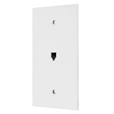 Telephone Wall Plate Cover Black