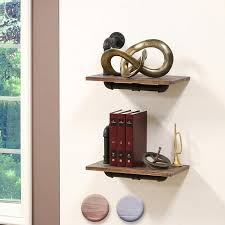 Black Pipe Wall Shelves