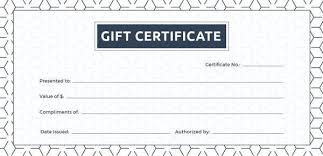 12 blank gift certificate templates
