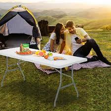 Afoxsos Camping Kitchen Table Portable
