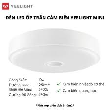BẢN GLOBAL] Đèn Led Ốp Trần Cảm Biến Chuyển Động Mini Yeelight 250mm - Nhập  Khẩu Chính Hãng chính hãng 450,000đ