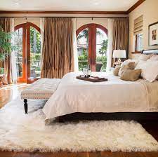 fluffy bedroom rugs are a chic and warm