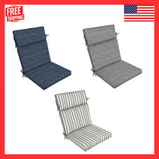 Grey Stripe Rectangle Outdoor Chair