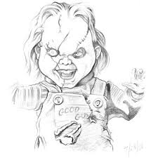 Badass drawings scary drawings halloween drawings halloween art chucky halloween chucky drawing doll drawing scary coloring pages coloring books. The Best 24 Chucky Coloring Pages For Kids
