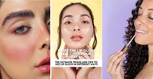 use lip gloss as makeup