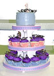 Sweetthings 1st Birthday Butterfly Cupcake Tower gambar png