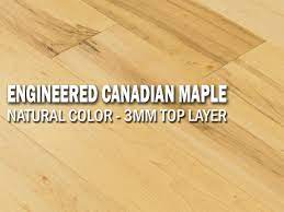prefinished engineered canadian maple