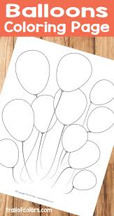 To clear the coloring page to start over, click and hold down on the eraser icon. Balloons Coloring Page For Kids Trail Of Colors