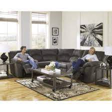 Tambo Reclining Sectional In Pewter