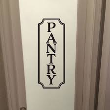 Pantry Sign Vinyl Wall Decal Pantry