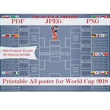 2018 Fifa World Cup Schedule World Cup Wall Chart Soccer