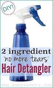 diy homemade hair detangler a tear