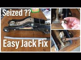 repair a stuck or seized hydraulic jack