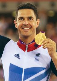 Gold medallist Mark Colbourne at the London 2012 Paralympic Games. Mark&#39;s cycling journey began at the Wales National Velodrome in Newport, when disability ... - Mark-Colbourne