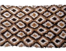 large flokati 70s wool gy rug