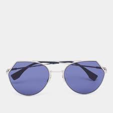 Fendi Blue Gradient FF0194/S Eyeline Round Sunglasses Fendi | The Luxury Closet