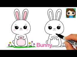 how to draw a bunny easy spring