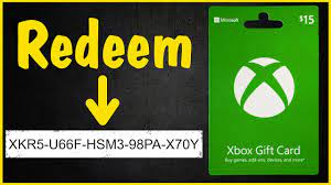an xbox gift card code on xbox one