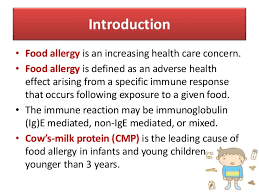 A dairy or cow's milk allergy is the most common food allergy in childhood a milk allergy occurs when the immune system mistakenly identifies one or more of the proteins in one study found that most infants develop symptoms before one month of age, often within one week of being introduced. Cow S Milk Protein Allergy In Infants And Children