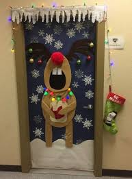 winter and holiday clroom doors