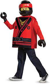 Amazon.com: Disguise Kai Lego Ninjago Movie Classic Costume, Red, Large  (10-12) : Toys & Games